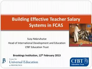Building Effective Teacher Salary Systems in FCAS