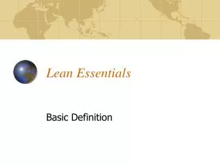 Lean Essentials