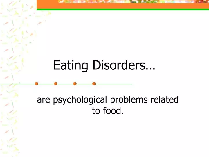 eating disorders