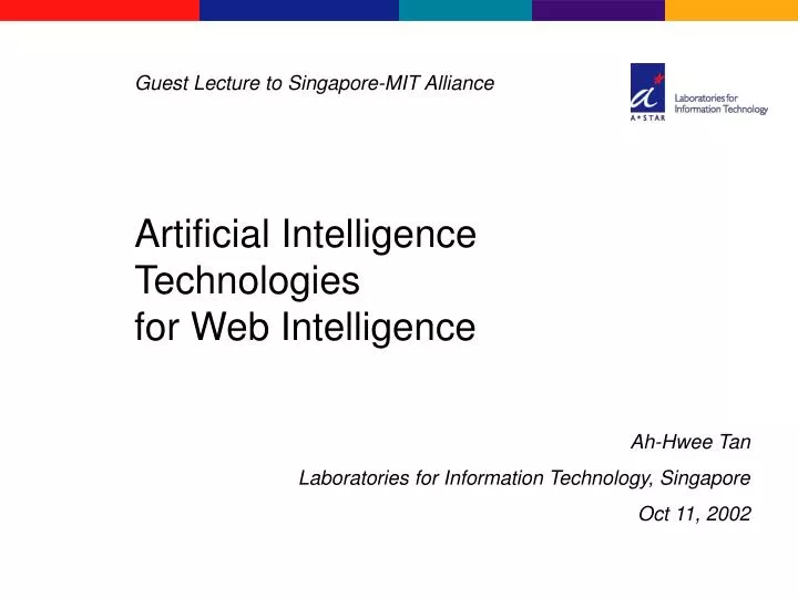 artificial intelligence technologies for web intelligence