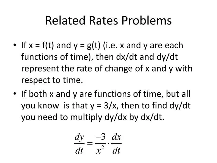 related rates problems