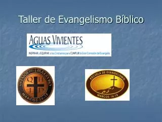 Taller de Evangelismo Bíblico