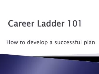 Career Ladder 101