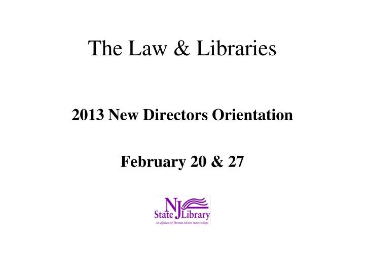 the law libraries