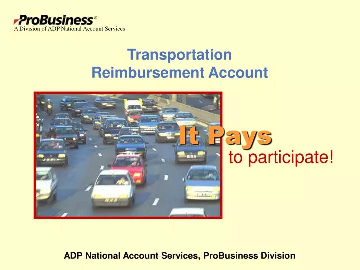 transportation reimbursement account