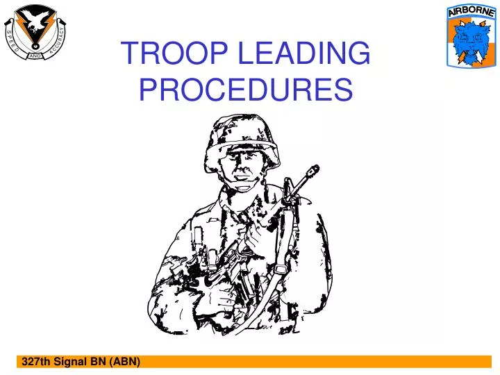 troop leading procedures