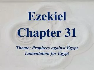 Ezekiel Chapter 31