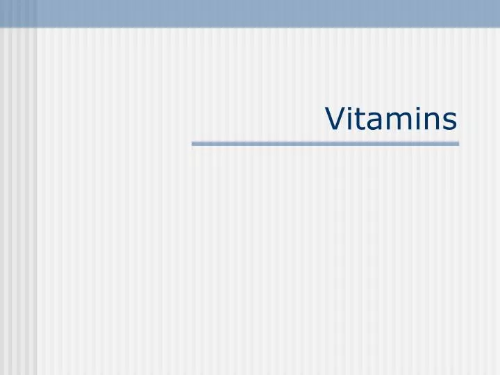 vitamins