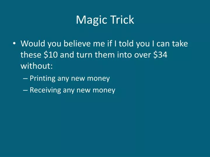 magic trick
