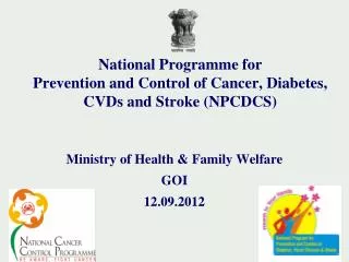 Ministry of Health &amp; Family Welfare GOI 12.09.2012