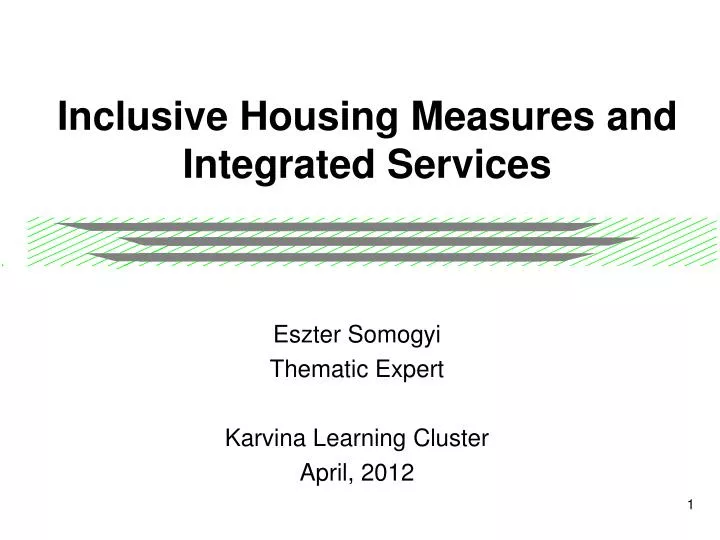 inclusive housing measures and integrated services