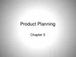 Product Planning - slide 1