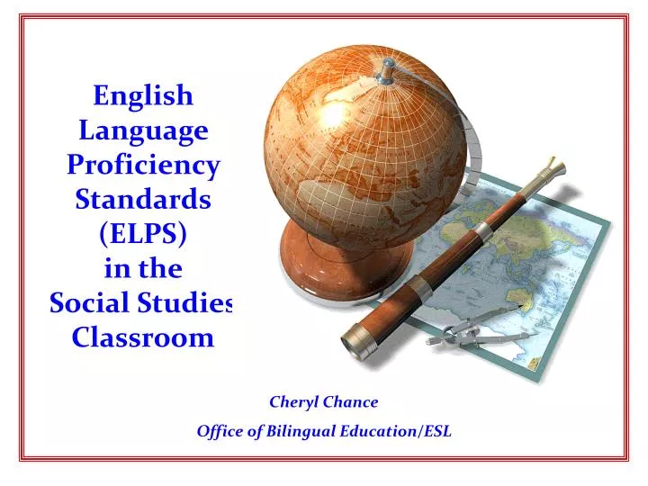 english language proficiency standards elps in the social studies classroom