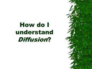 How do I understand Diffusion ?