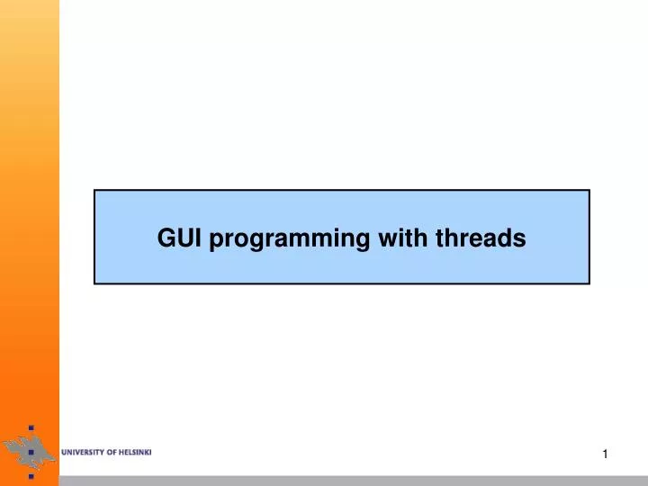 gui programming with threads