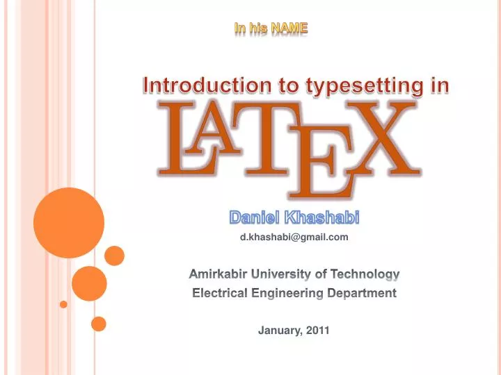 introduction to typesetting in