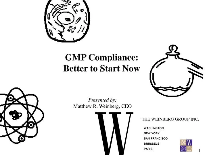 gmp compliance better to start now
