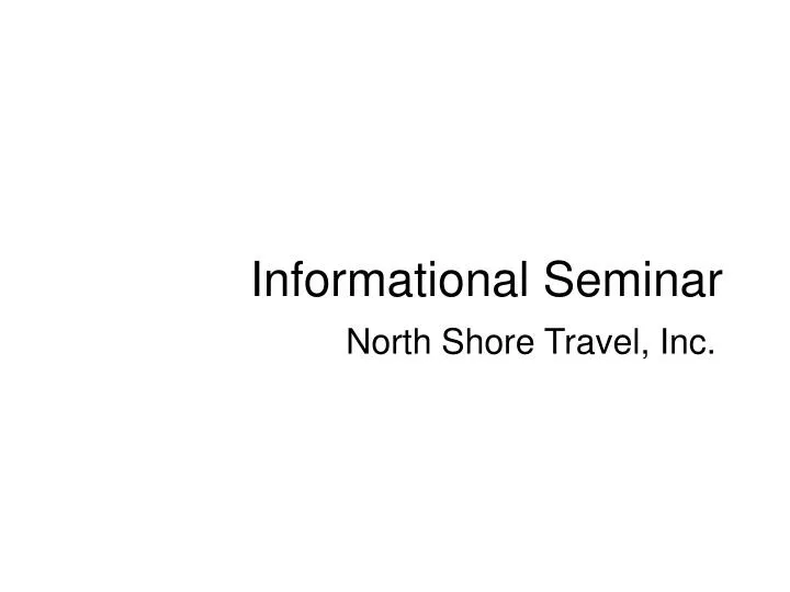informational seminar