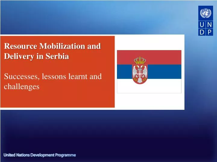 resource mobilization and delivery in serbia successes lessons learnt and challenges