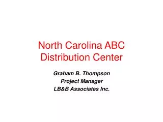 North Carolina ABC Distribution Center