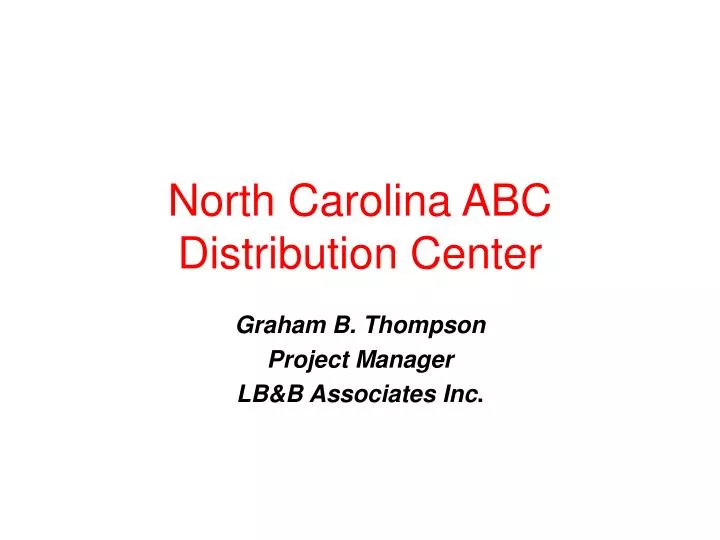 north carolina abc distribution center