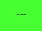 Vegetables - slide 1