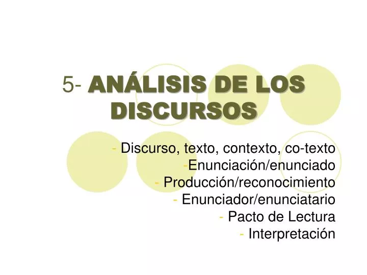 5 an lisis de los discursos