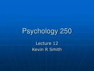 Psychology 250