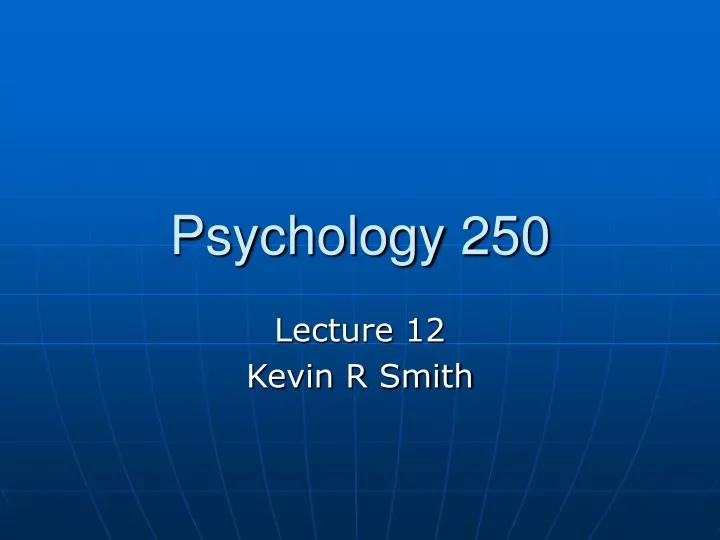 psychology 250