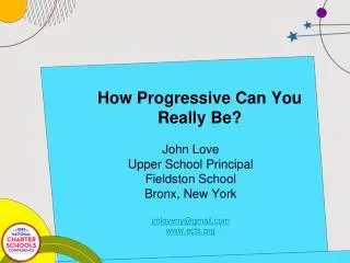 How Progressive Can You Really Be?