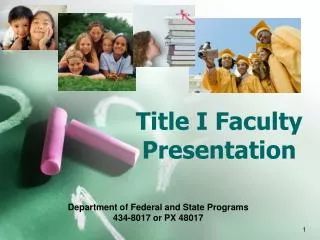 Title I Faculty Presentation