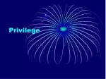 Privilege - slide 1