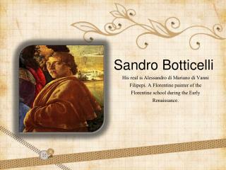 great works of sandro botticelli