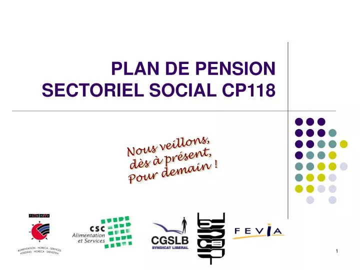 plan de pension sectoriel social cp118