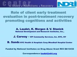 Role of client early treatment evaluation in post-treatment recovery promoting cognitions and activities