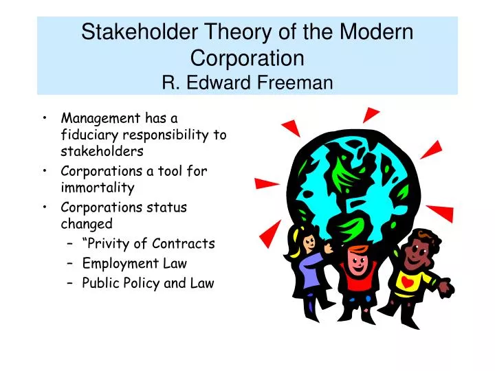 stakeholder theory of the modern corporation r edward freeman