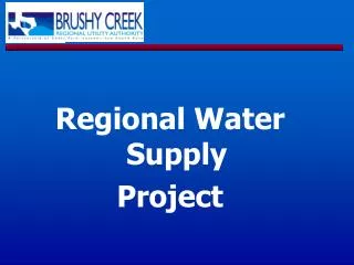 Regional Water Supply Project