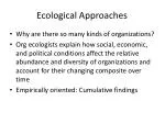 Ecological Approaches - slide 1