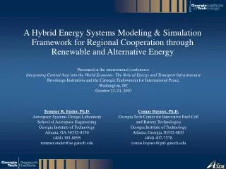 A Hybrid Energy Systems Modeling &amp; Simulation Framework for Regional Cooperation through Renewable and Alternative E