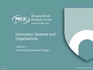 Information Systems and Organisations
