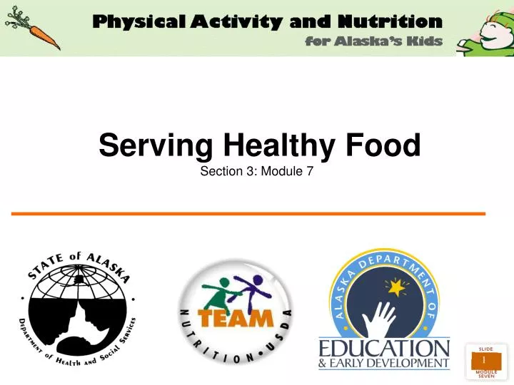 serving healthy food section 3 module 7