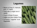 Legumes - slide 1