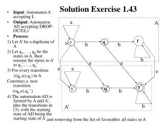 Solution Exercise 1.43