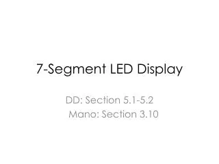 7-Segment LED Display