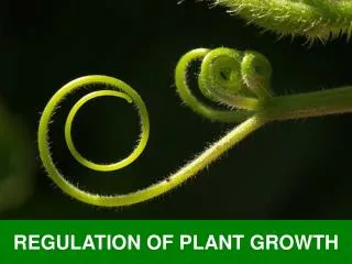 REGULATION OF PLANT GROWTH