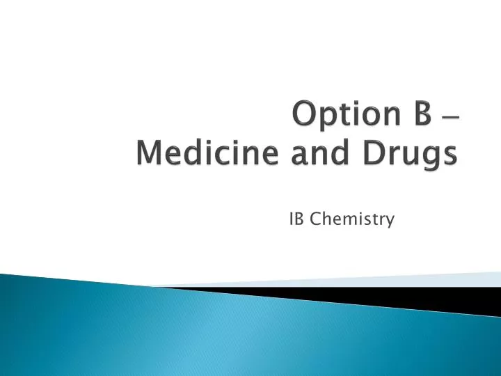 option b medicine and drugs