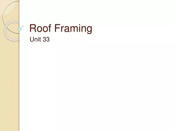 roof framing