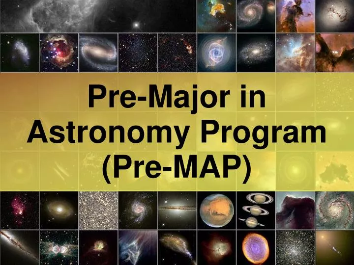 pre major in astronomy program pre map