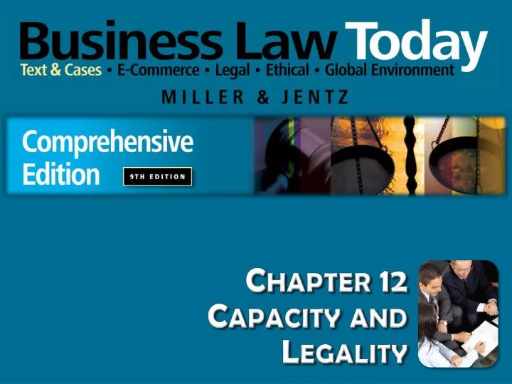 chapter 12 capacity and legality