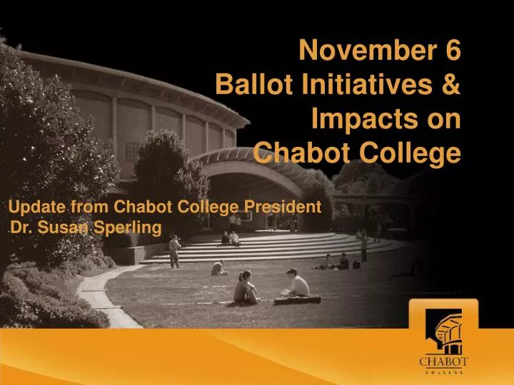 november 6 ballot initiatives impacts on chabot college
